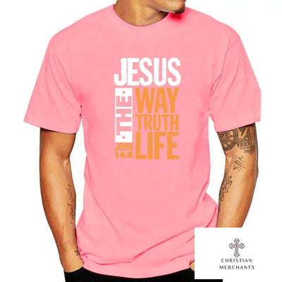 Jesus The Way Truth Life John 14 6 Christian Bible Verse T-Shirt