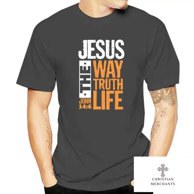 Jesus The Way Truth Life John 14 6 Christian Bible Verse T-Shirt