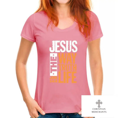 Jesus The Way Truth Life John 14 6 Christian Bible Verse T-Shirt