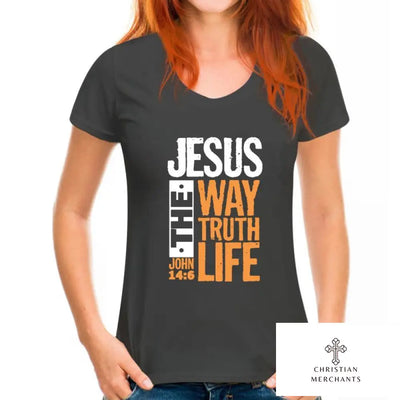 Jesus The Way Truth Life John 14 6 Christian Bible Verse T-Shirt